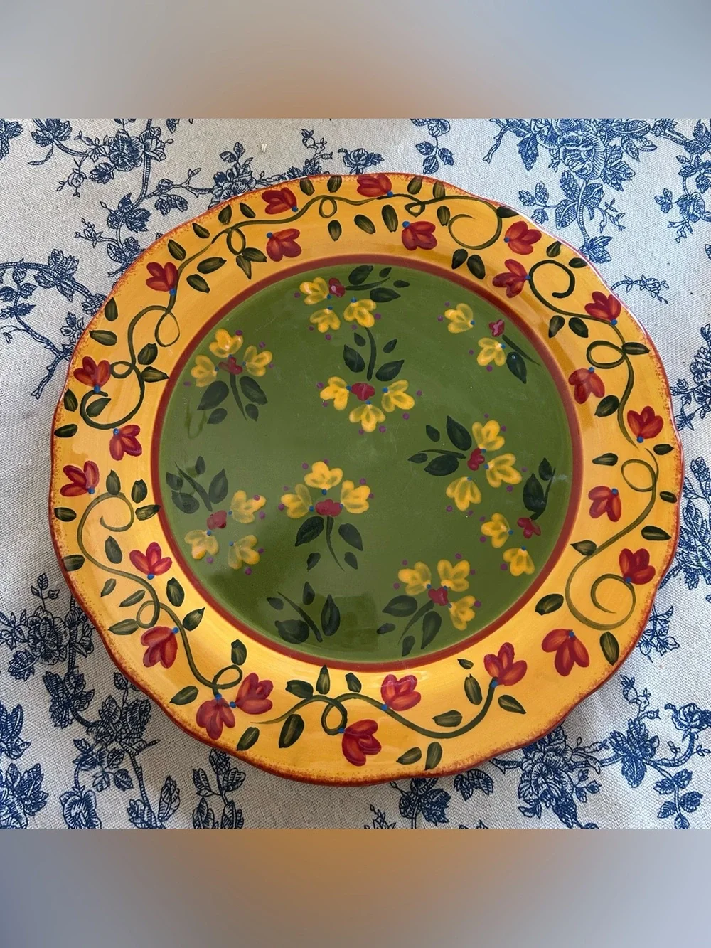 🟢CERTIFIED INTERNATIONAL • Provence “California Garden” Dinner Plate (11”) - Picture 3 of 8